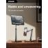 RTAKO 911 Original Height Adjustable Phone and Tablet Stand Carbon steel four-axis stabilization 720° omnidirectional adjust Compatible with iPhone and Android phones